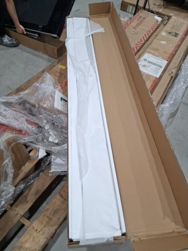 COSTWAY wooden platform bed frame - twin - white (model: hw64314wh) image 4