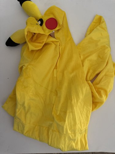 YOUTH DISGUISE POKÉMON PIKACHU ONE PIECE COSTUME - SIZE MEDIUM (7-8) - YELLOW image 2