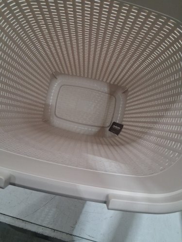 Mind Reader Slim Laundry Hamper with lid - 60L - ivory (model: ‎60hamp-ivo) image 3