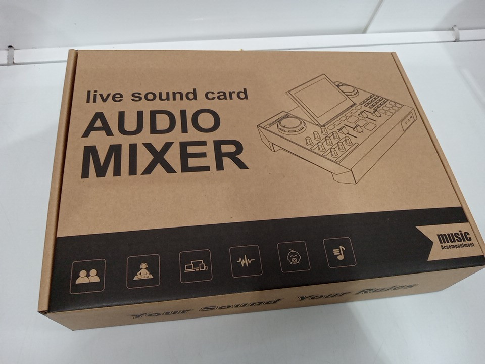 Tenlamp Live Sound Card Gaming Audio Mixer Sound Board - 48v phantom power (Model: G10) image 3