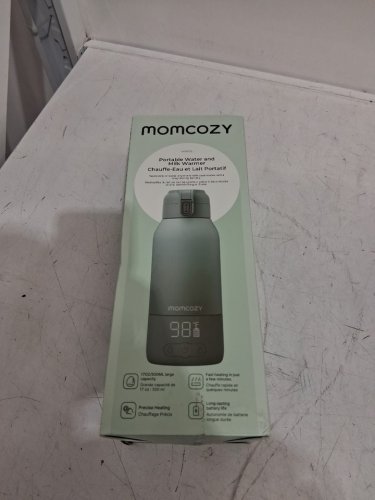 momcozy portable beverage warmer with dual heating modes for breast milk & water - 17oz capacity - pale green (model: mw05) image 2