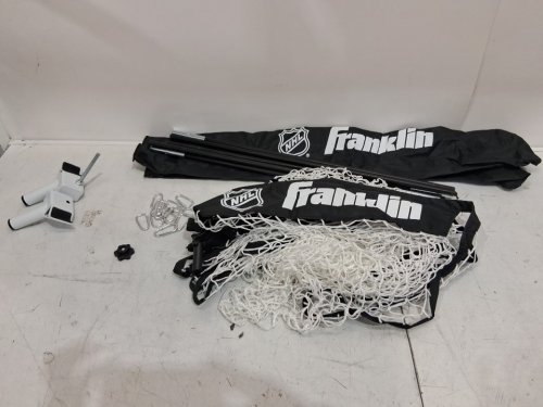 FRANKLIN SPORTS NHL HOCKEY GOAL BACKSTOP NET FIBERTECH STREET HOCKEY NETTING - LARGE SIZE 12FT X 7FT - black/White image 3