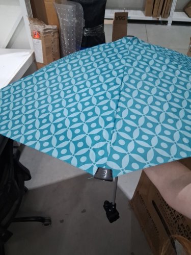 implus sportbrella shelter for sun and rain protection - 38" x 39" - turquoise circle pattern (model: 250127) image 4