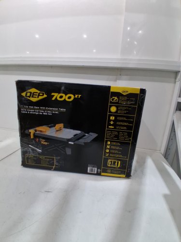 QEP 700XT Wet Tile Saw with Table Extension - 7" - black/ yellow (model: 22700Q) image 2