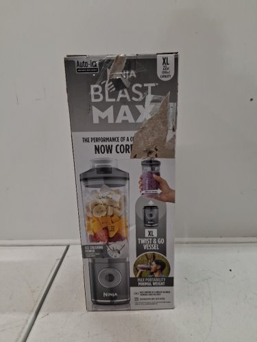 Ninja Blast max Power blast technology twist and go blender travel cup - 22oz - cool grey/transparent - (model: BC251CGY) image 4