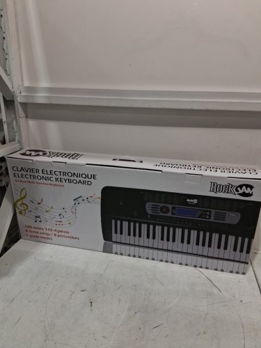 RockJam 54-Key Portable Electronic Keyboard with Interactive LCD Screen - BLACK (MODEL: RJ654) image 2