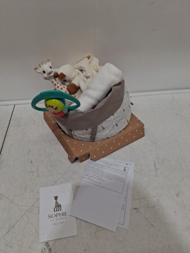 sophie the giraffe baby gift basket - 0m+ - grey/white image 3