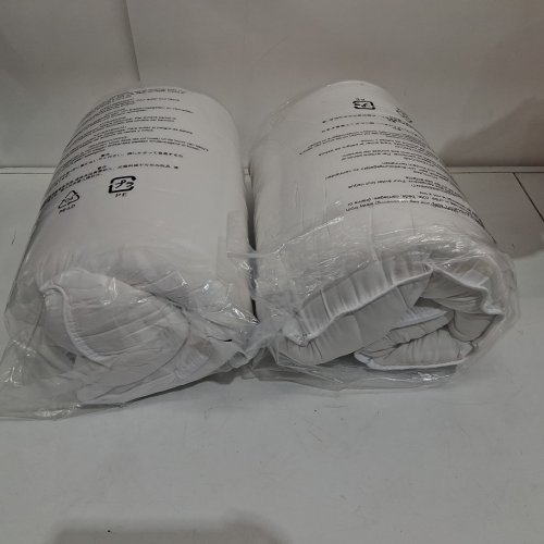 2PK AMAZONBASICS SOFT DENSITY BED PILLOWS FOR STOMACH & BACK SLEEPERS - KING 20" X 36" - WHITE image 3
