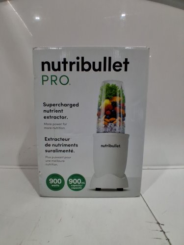 NUTRIBULLET PRO supercharged NUTRIENT extractor PERSONAL BLENDER WITH ATTACHMENTS - 900W - 24OZ & 32OZ CUPS - WHITE (MODEL: NB9-0902AW) image 2