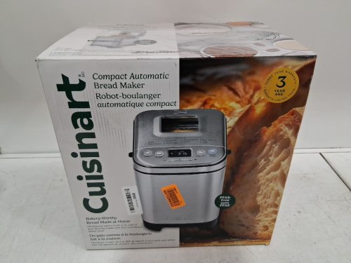 CUISINART COMPACT AUTOMATIC BREAD MAKER - MAKES 2LB LOAVES - BRUSHED STAINLESS (MODEL: CBK-110C) image 7