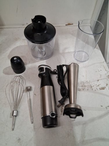 Immersion Hand blender 5-in-1 - 800w - Black/silver (Model: hb-8805) image 2