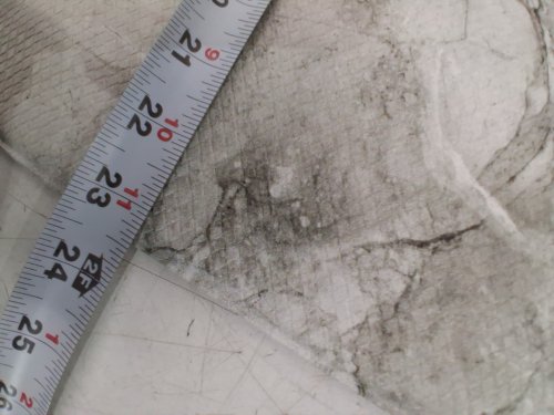 ANTI-FATIGUE MARBLED KITCHEN MAT - 87" X 23" - WHITE/black image 4