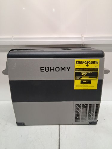 euhomy 12V portable cooler/freezer for camping or home with app control - 59qt -4F~68F - black & grey (model: cf-55) image 3