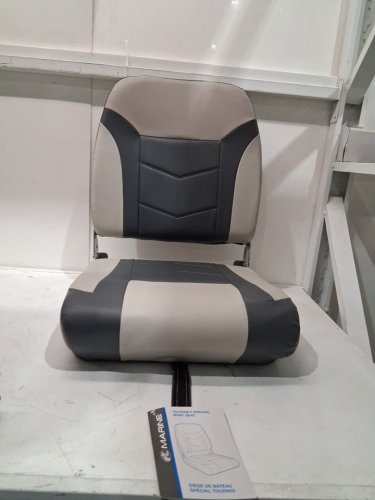 bps Tourney Special Boat Seat - 17" x 22" - Gray/Charcoal - (model:76267-gcc) image 2
