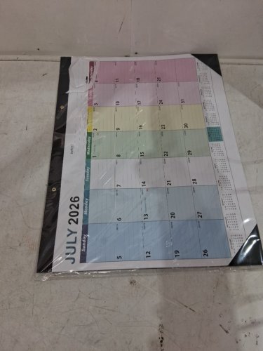 Large Wall Calendar and planner - July 2026  to December 2027 - 21" X 16" -  Multicolor image 2