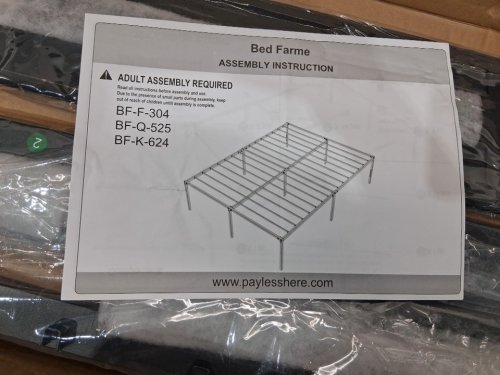 FDW Bed Frame Metal Platform Bed Frame - 18" - full - black (model:BF-F-304-Black) image 4
