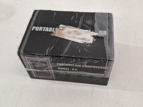 PORTABLE TIRE inflator air compressor - 180psi - grey (model: C5) image 2