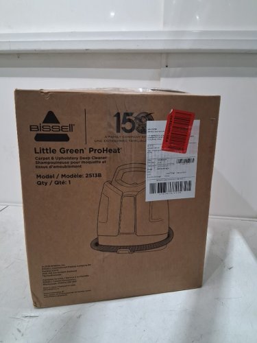 BISSELL LITTLE GREEN PORTABLE DEEP CLEANING VACUUM - 37OZ TANK MAX - GREEN/GREY (MODEL : 2513B) image 2