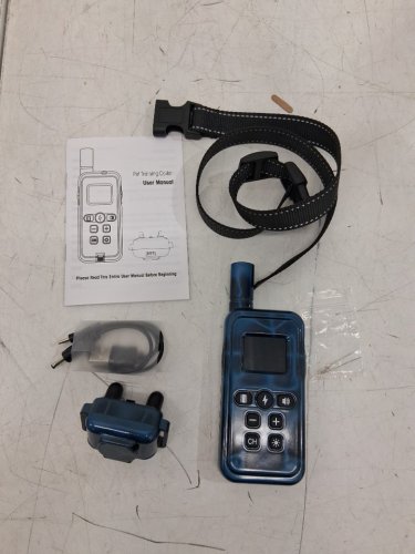 Dog Shock Collar with 2 channel remote 32 adjustable training levels - Dogs 5- 15lbs - 2000ft range - blue (Model: 706) image 3