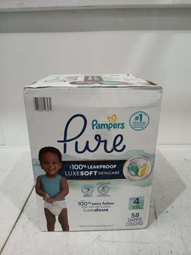 58PK Pampers Pure 100% Leakproof Baby Diapers - Size 4 image 2
