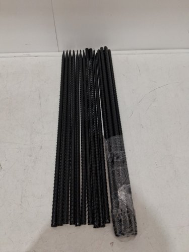20PC heavy duty Rebar Stakes with Chisel Point End & Rust-Resistant Coating 24" - black (model: 12-610) image 3