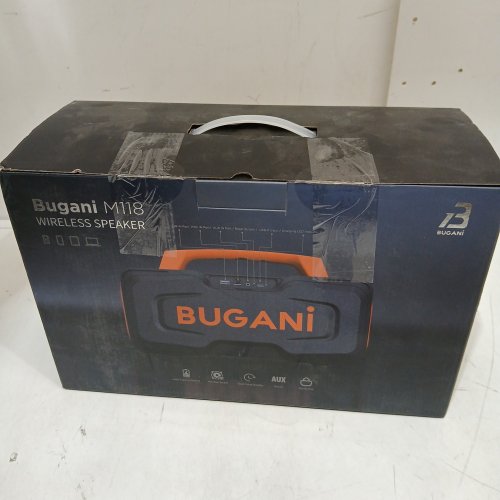 BUGANI portable  Bluetooth Speaker - 80w, ipx7 waterproof - black/orange - (model:M118) image 6
