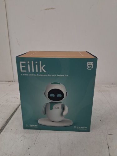 Eilik Desktop Companion Robot with Emotional Intelligence Multi Robot Interactions - WHITE/TEAL image 2