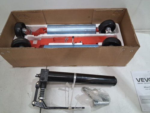 Heavy Duty Vehicle Wheel Dolly - 12" tire width - 1500Lbs max capacity - black/silver/red (model: mr8016-4) image 6