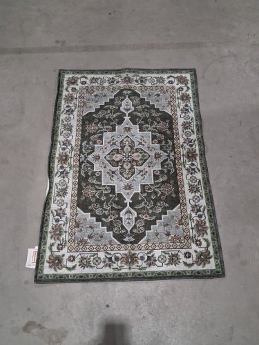 hunter area rug -3ft x 2ft- green/multicolored (model:2048506) image 2