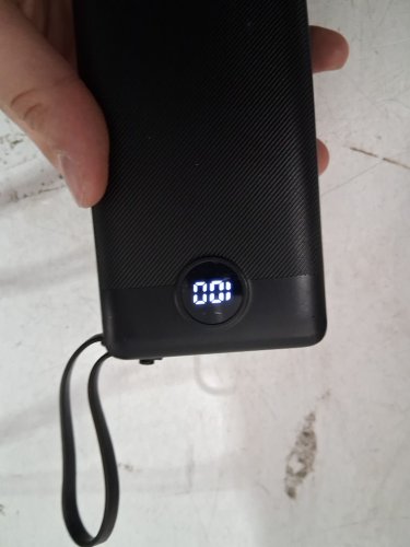 Vrurc 10000mah Ultra-Slim Portable Charger With Built-in Cables and LED Display - USB-C, Lightning, USB-A, and Micro USB - Black (Model: ‎T1116) image 4