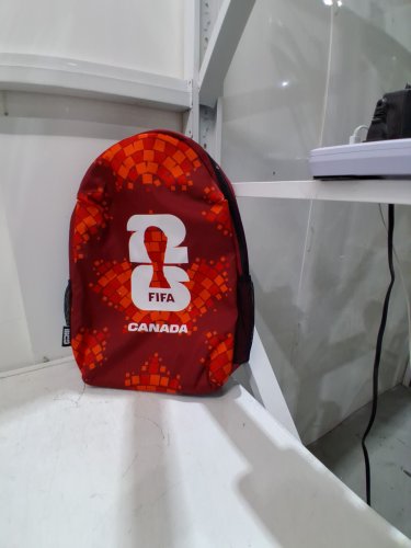 adult unisex fifa world cup 2026 team canada backpack - red/white (model: 1986061) image 2