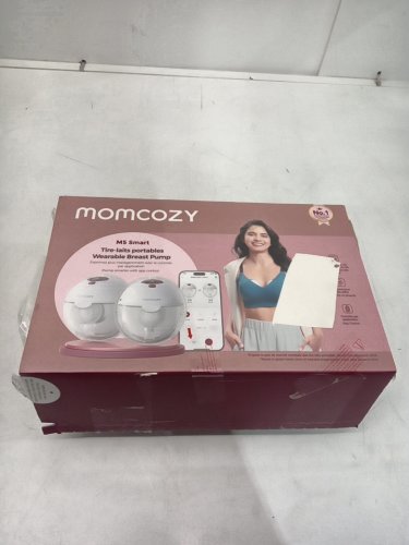 momcozy m5 smart wearable breast pumps with app control - white (model: bp380) image 9