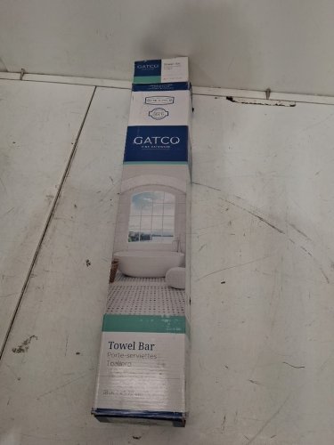 Gatco BATHROOM TOWEL BAR BATH TOWEL HOLDERS FOR TOILET KITCHEN CABINET WALL MOUNT - 18" - SILVER (MODEL: 5471) image 2
