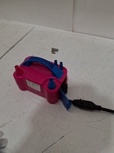 electric portable dual nozzle balloon inflation pump - 110V - 600W - PINK/BLUE (MODEL: 73005) image 4