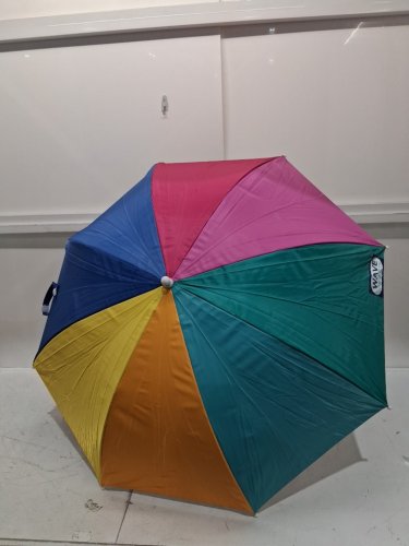 RIO BRANDS WAVE BEACH CLAMP-ON BEACH UMBRELLA - 4FT - UPF 50+ - MULTI COLOR (MODEL: UB44-775-1) image 4