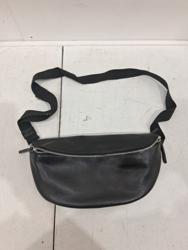 WOMEN'S SIRIANO GENUINE LEATHER CROSS BODY BAG - 12.7" - BLACK (STYLE: 1960988) image 2