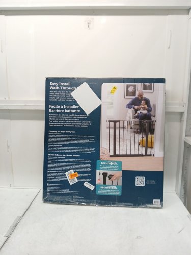 Safety 1st Easy Install Walk Through Baby Gate ADJUSTABLE - 29" to 38" x 28" TALL - BLACK (MODEL: GA105CBLKf2) image 2