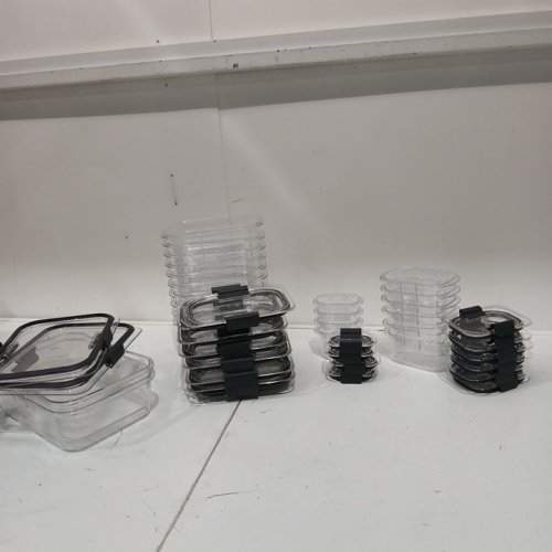 44PC RUBBERMAID Brilliance Food Storage Containers with Lids - CLEAR (MODEL: 2108389) image 3
