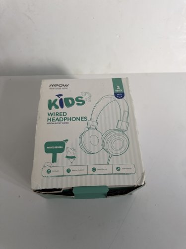 2pk kids mpow wired Headphones with Sharing Splitter - blue and PURPLE (model: bh360a) image 2