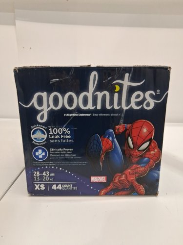 44PK GOODNITES NIGHT TIME BEDWETTING UNDERWEAR FOR BOYS - XS (28-43LBS) - MARVEL SPIDERMAN image 4