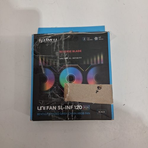 Lian Li UNI Fan SL-INF 120 RGB Infinity Mirror ARGB Reverse Blade Case Fan - 140mm - Black (MODEL: 14SLIN1B) image 2