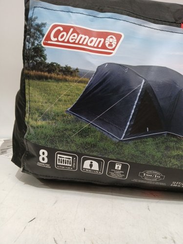 COLEMAN 8-PERSON modified dome full fly CAMPING TENT - 9FT x 12FT x 6FT - blue (MODEL: 1985281) image 2