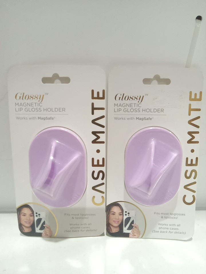 2 Case mate silicone lip gloss holder with permanent adhesive backing - lavender (model: CM05542-05) image 2