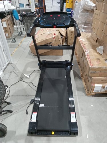 Costway Folding Treadmill with LED Touch Display with Bluetooth Speaker with 5‑Layer Shock‑Absorbing Belt with Safety Key and App Control - 2.25 HP - black (model: SP37546BK) image 5