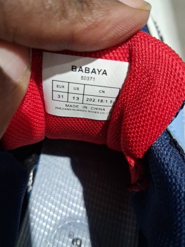 boy's BABAYA Athletic Easy on Sneakers with Rotating Buckle - size 13 - blue /white (model: 50371) image 4