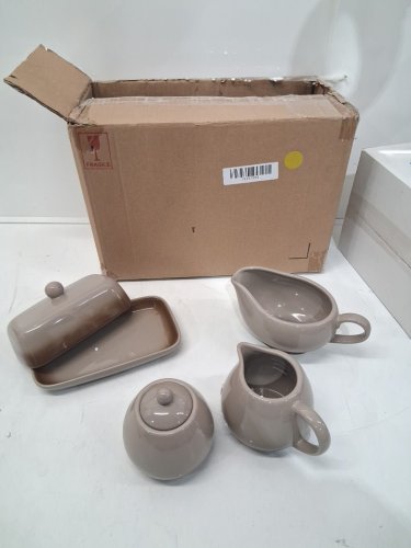 4pc temp-tations oven-safe stoneware Ombre Complete Set - taupe/ombre (model: 485-252) image 2