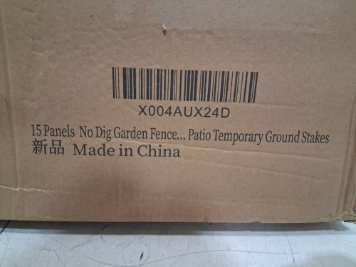 15PK JINLIGOGO OUTDOOR RUSTPROOF METAL GARDEN/PET BARRIER FENCE - 32" X 35.4FT - BLACK image 3