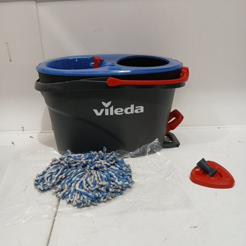 vileda easywring rinseclean spin mop & bucket system bucket only - blue/grey (model: 168467) image 3