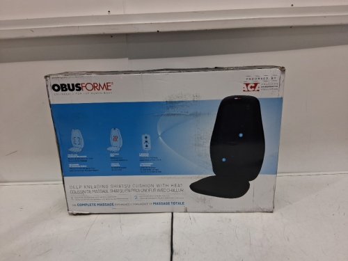 ObusForme Deep Kneading Shiatsu Back Massager with Heat and 3 massage zones - black (MODEL: sm-smc-05c) image 2