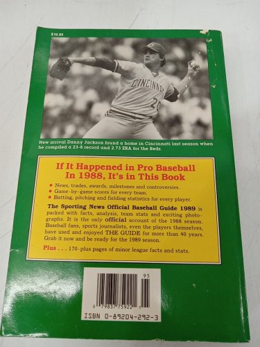 (Paperback) The Sporting News Official Baseball Guide - 1989: The Almanac of the '88 Season image 3